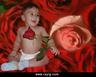 bébé et les fleures